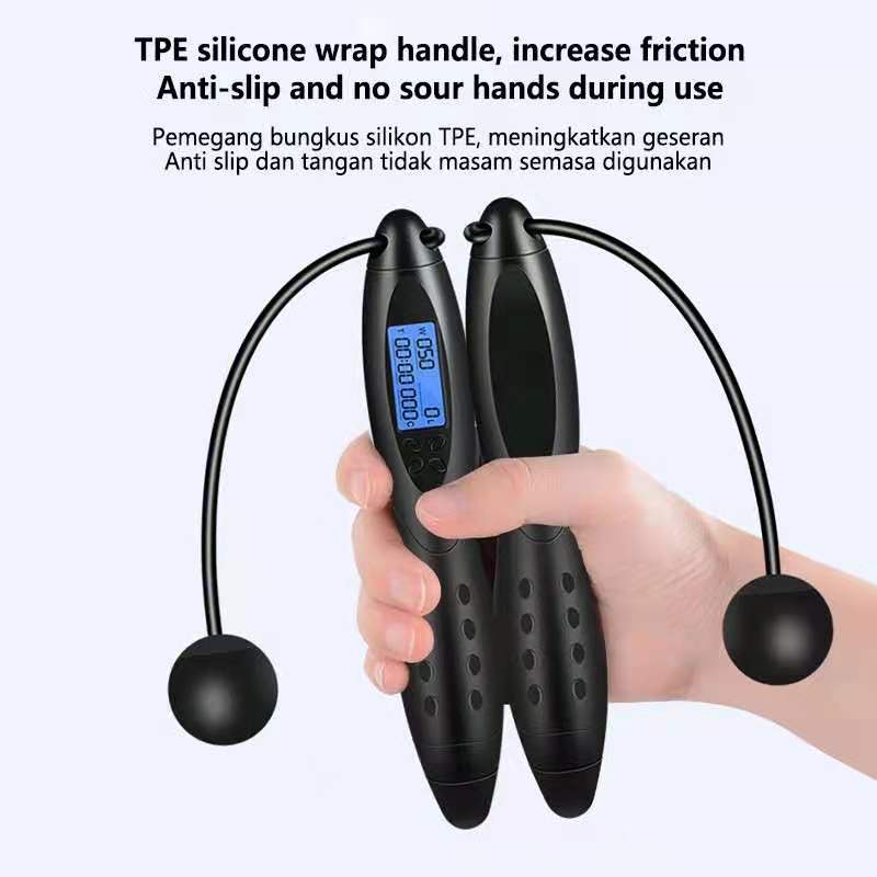 Digital Skipping Rope with LCD Display for Jump, Time, and Calories