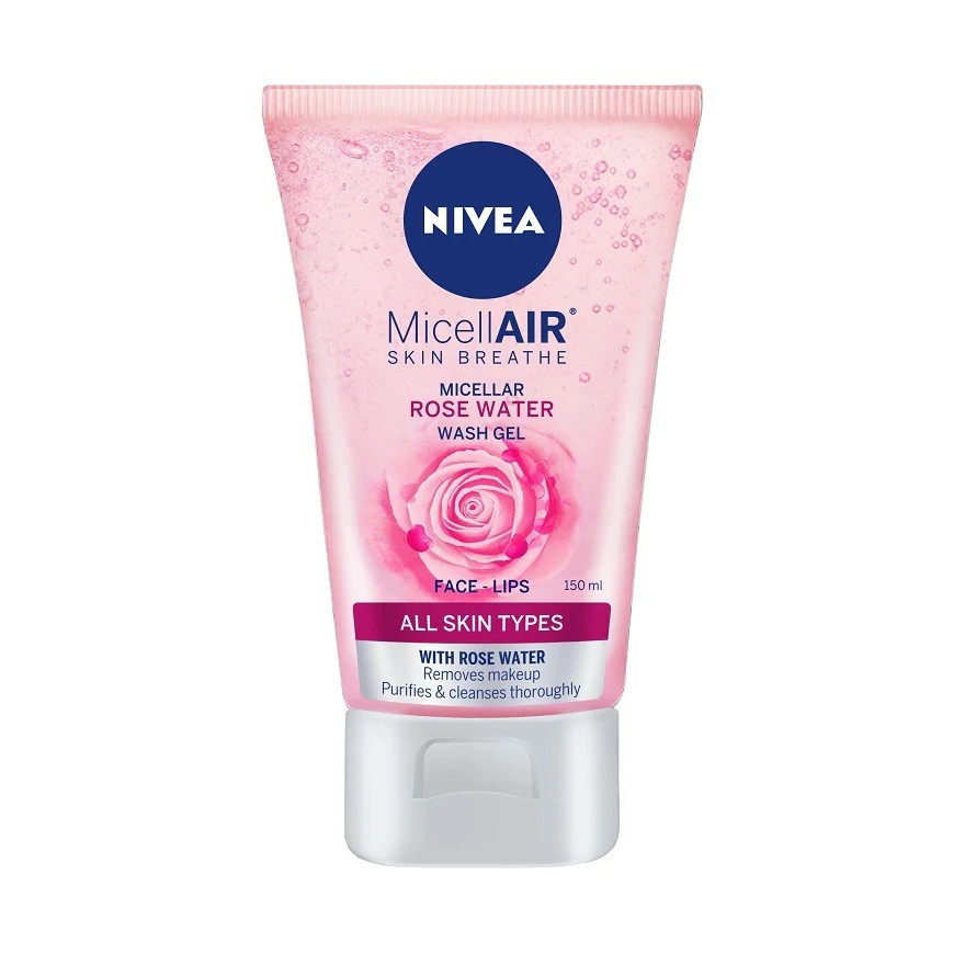 nivea rose water wash gel
