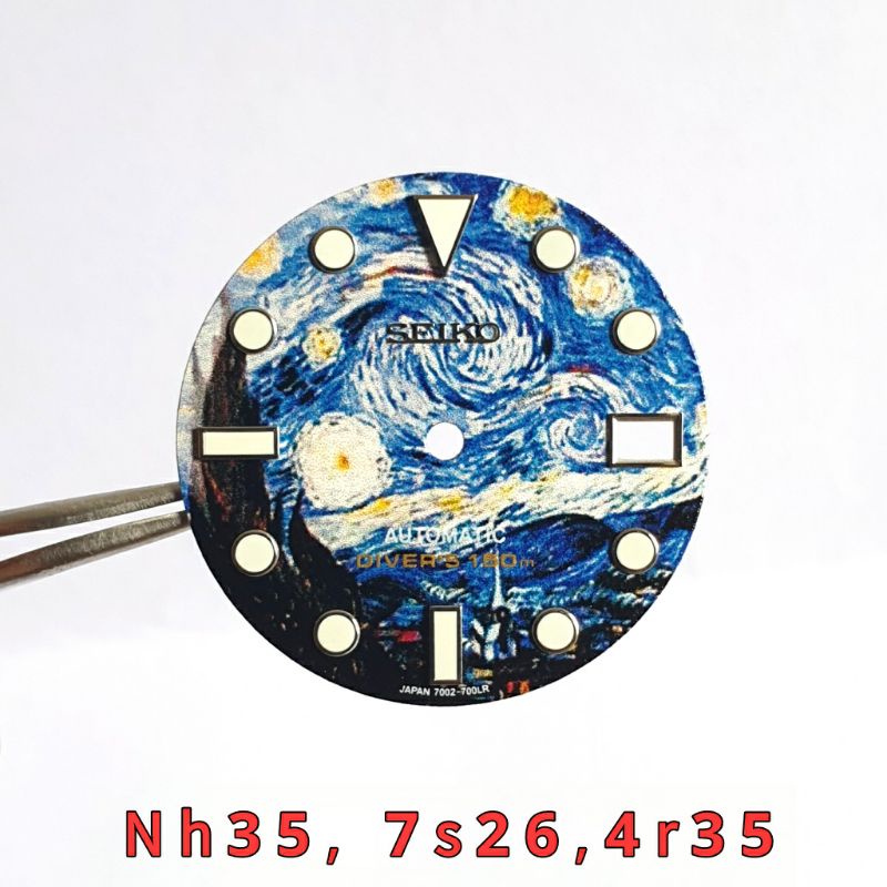 New Seiko Van Gogh Date Blue Nh35 Dial 7s26 4r35 | Shopee Malaysia