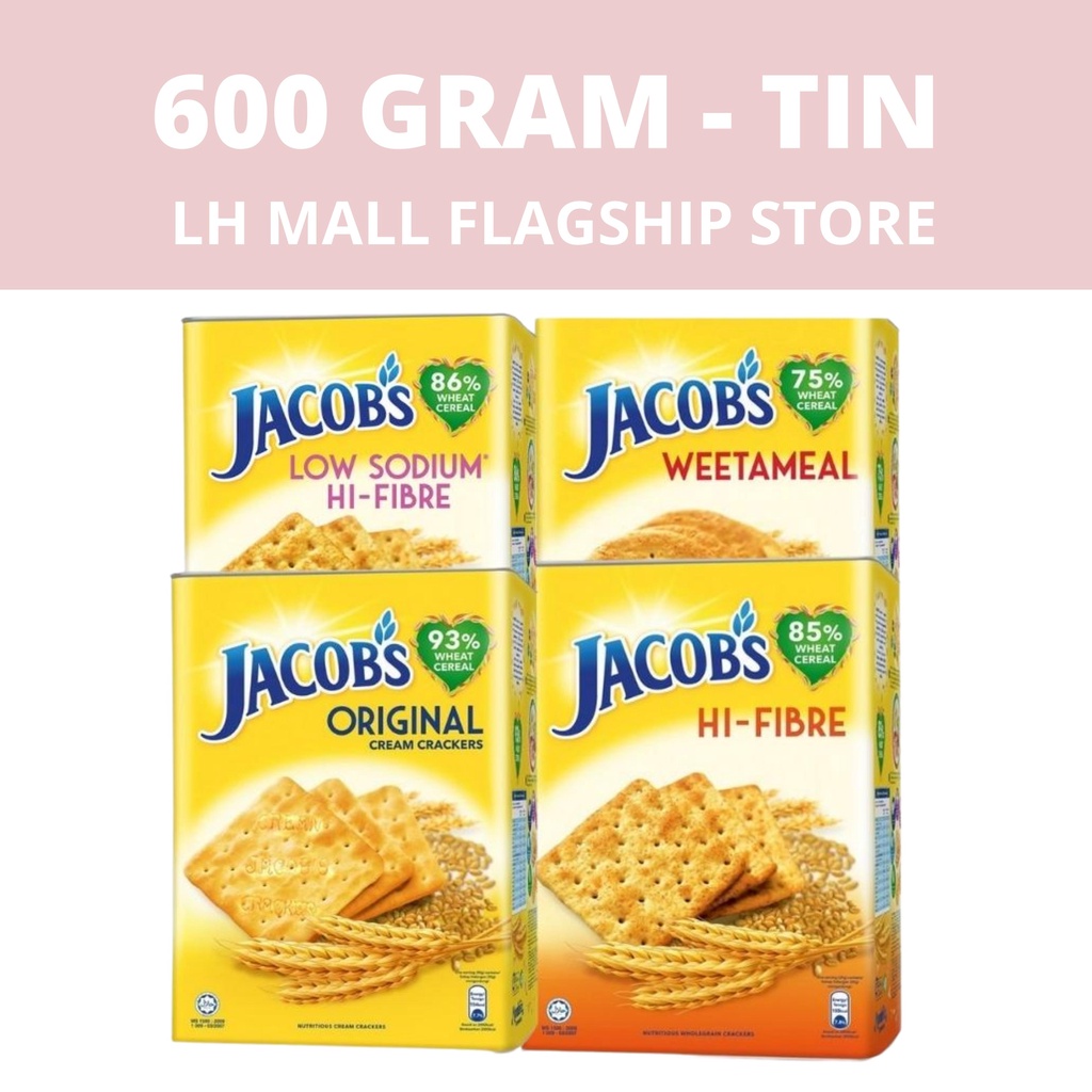600g Tin Jacob S Biscuits Cracker Original Cream Weetameal Hi