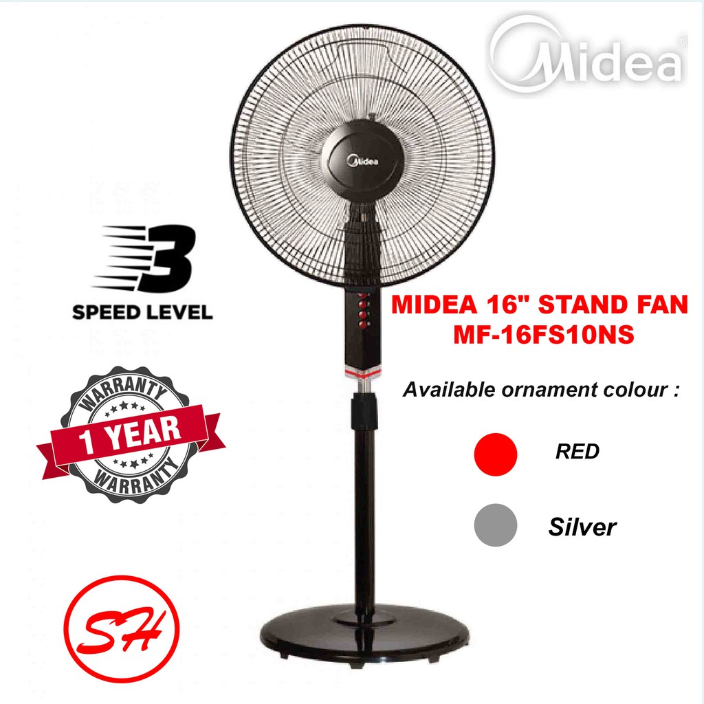 Midea 16 Stand Fan Mf 16fs10ns Shopee Malaysia