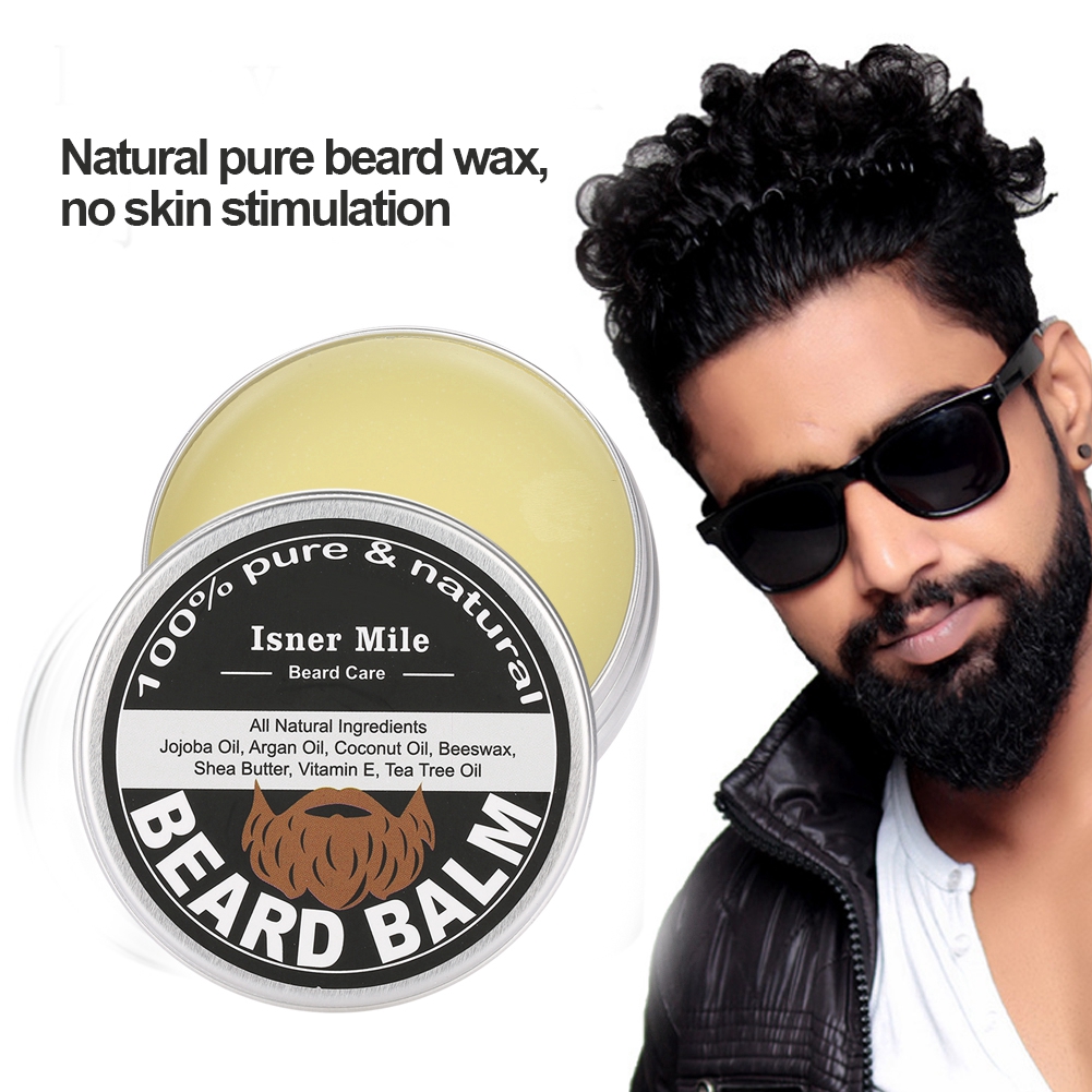 Mens Beard Grooming Balm Moisturizing Wax Shaving Care 60g