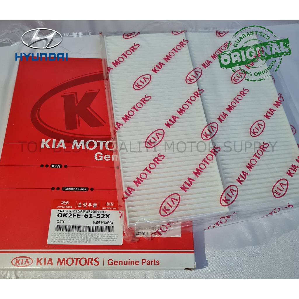 ORIGINAL NAZA CITRA KIA CAREN 2 AIR COND CABIN FILTER (SET) Shopee