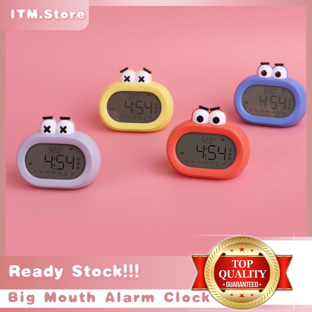 ***READY STOCK*** Big Mouth Alarm Clock LED Digital Smart Alarm Clock