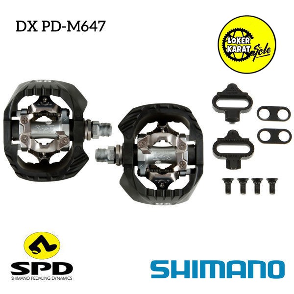 shimano m647 clipless spd mtb pedals