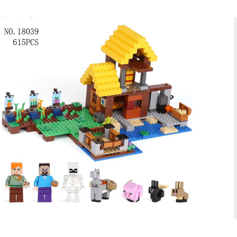 lego minecraft cottage farm