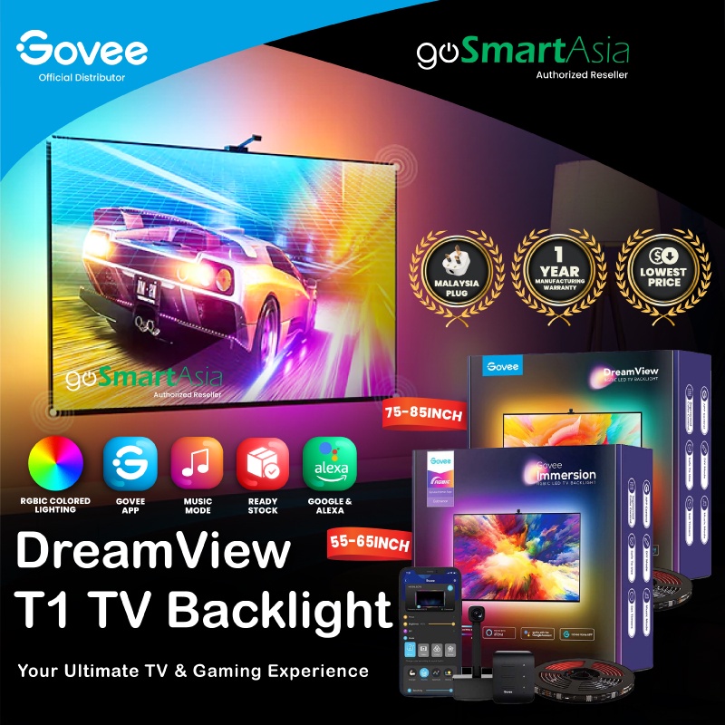 govee immersion tv led backlights with camera