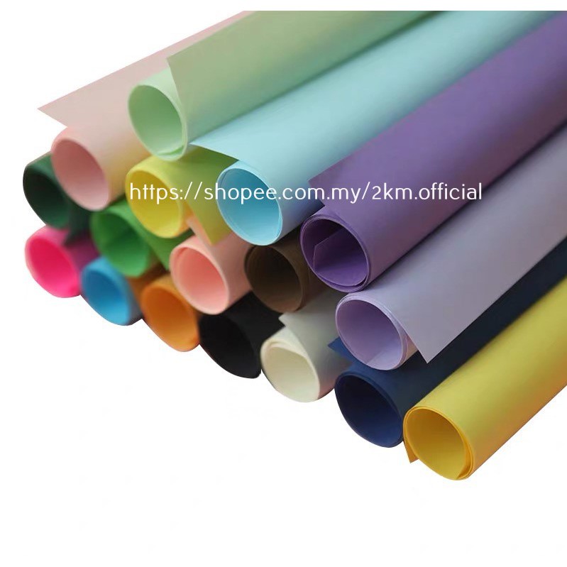 coloured kraft wrapping paper