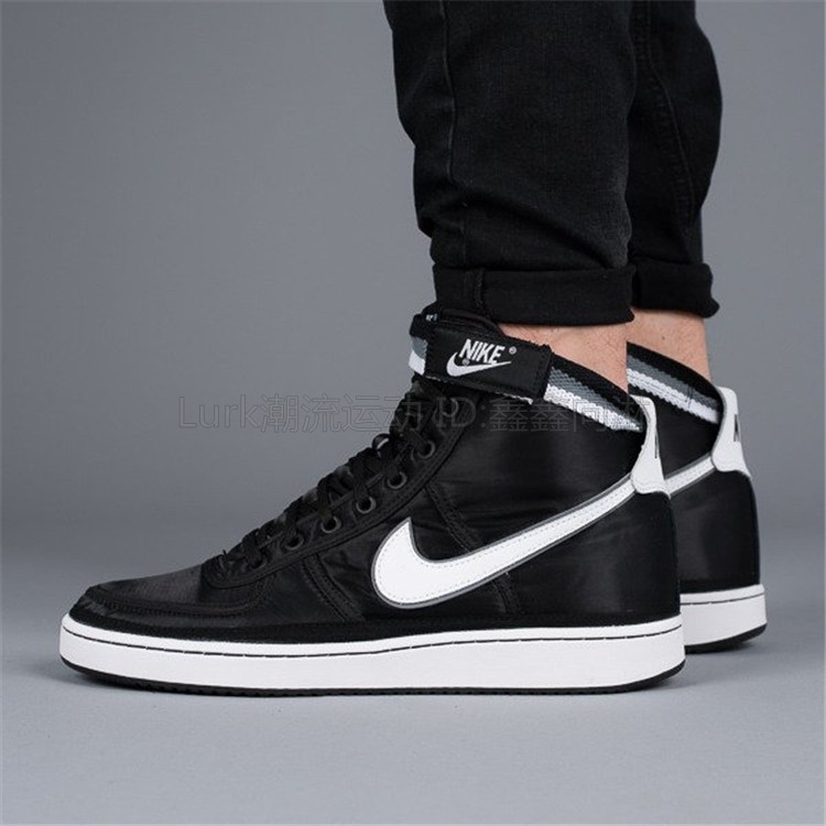 nike vandal high supreme black white