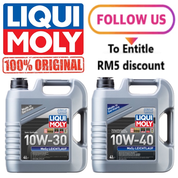 Liqui Moly Semi Synthetic MOS2 Leichtlauf 10W30 / 10w40 Engine Oil (4L