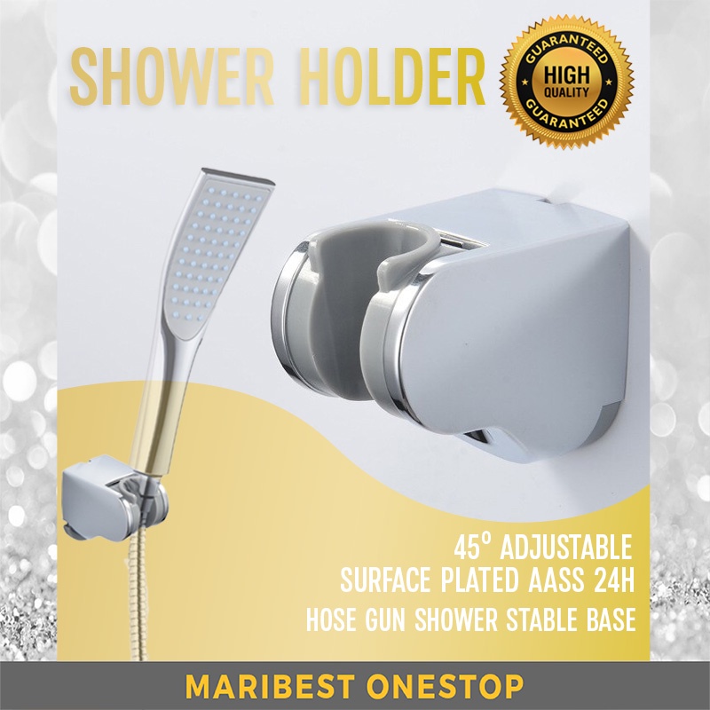 Bathroom Wall Rotate Adjustable Sprinkler Shower Holder Stand Bracket Round Adjust Holder pemegang paip 淋浴支架