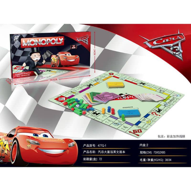 Cars Monopoly Game Board Telegraph