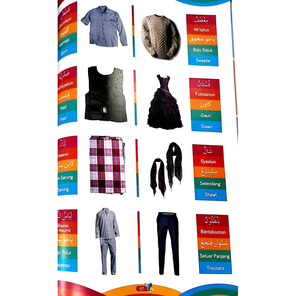 Kamus Bergambar Bahasa Arab Inggeris Melayu Shopee Malaysia