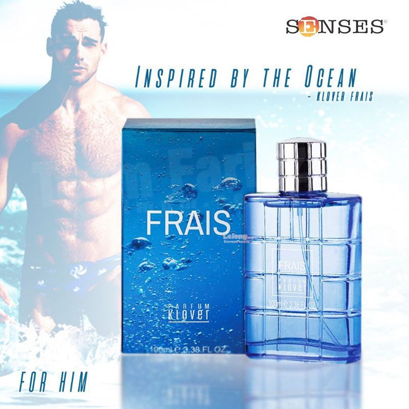 Perfume Lelaki ORIGINAL Perfume KLOVER FRAIS 100ML by senses Shopee
