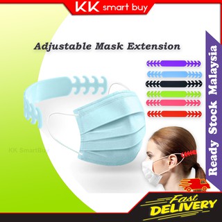 (Ready Stock) Silicone Adjustable Mask ExtensionEar Protect Pain Relief Belt Relieves Hook