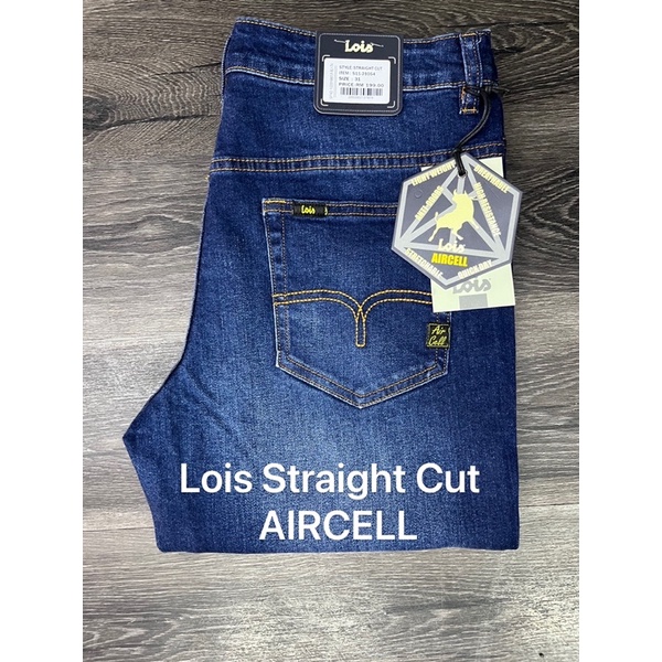 Seluar Jeans Lois Straight Cut AIRCELL 100% Original S11_21054_Warna Birufree Holder