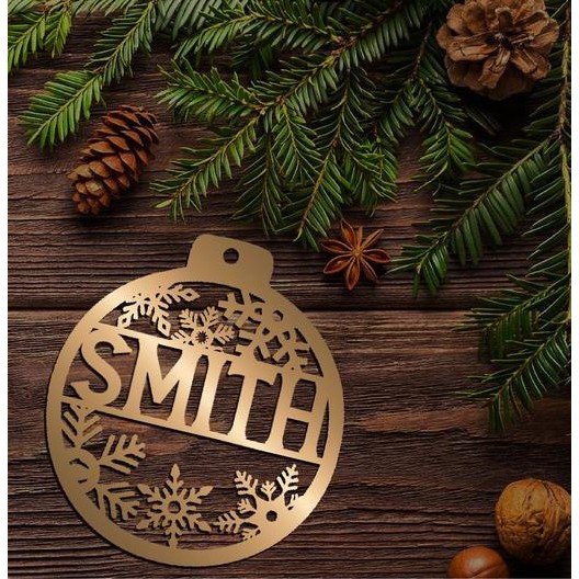 Christmas Ornament Decor Personalized Engraved