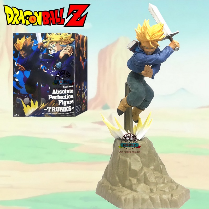 Dragon Ball Z Absolute Perfection Figure Trunks Super Saiyan Anime PVC Action Figurines Mutiara Naga Patung