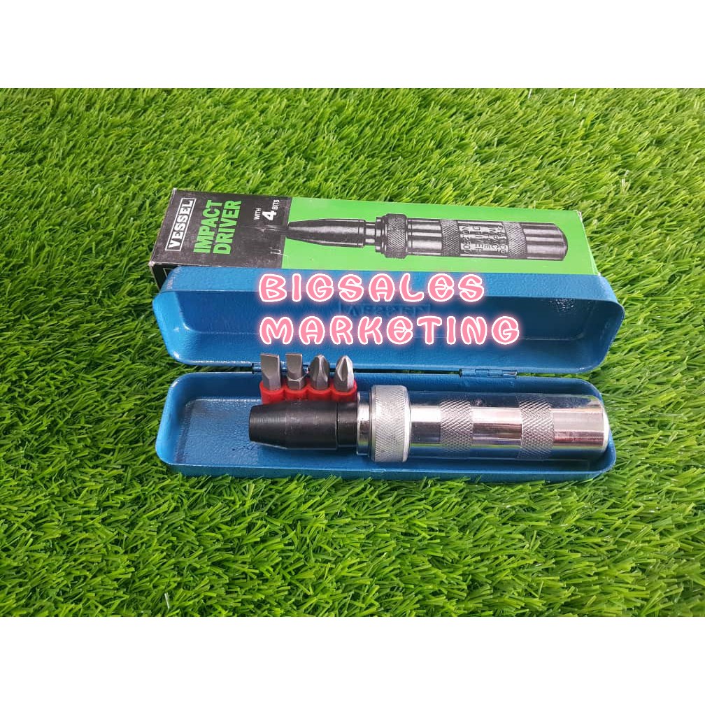 2500 VESSEL Impact Driver With 4 Bits Shopee Malaysia