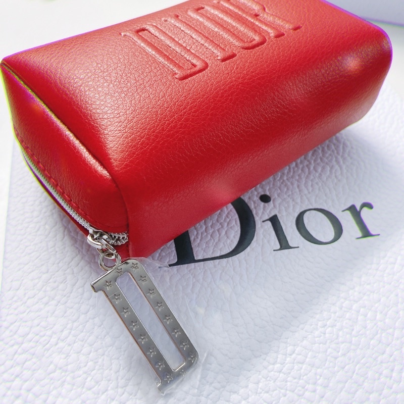 Dior red makeup bag sale