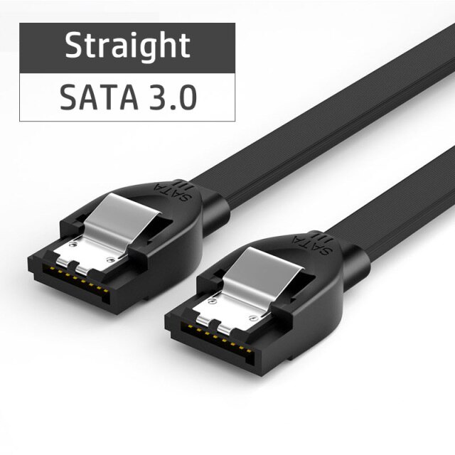SAMZHE SATA 3.0 Cable for Hard Disk Driver SSD Adapter 90 Degree Bending SATA Cable for 3.5in 2.5in 0.5M