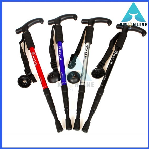 Anti Shock Walking Sticks Trekking Hiking Poles Ultralight Walking Canes With Rubber Tips Protectors tongkat