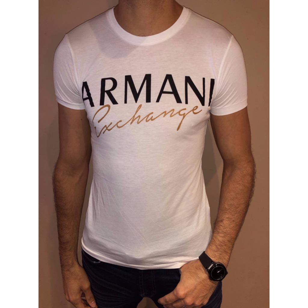armani exchange white t shirt
