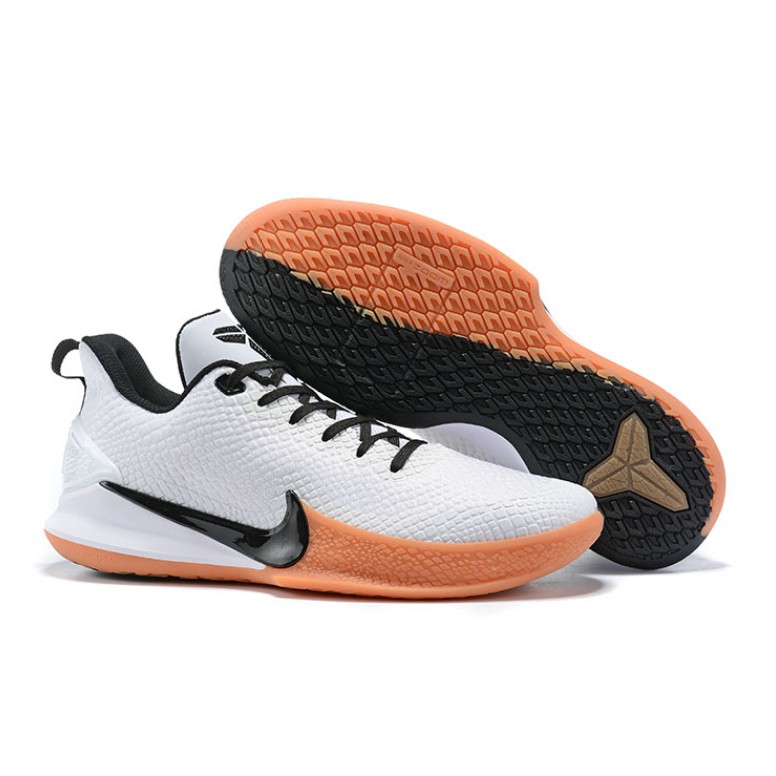 white and orange kobes