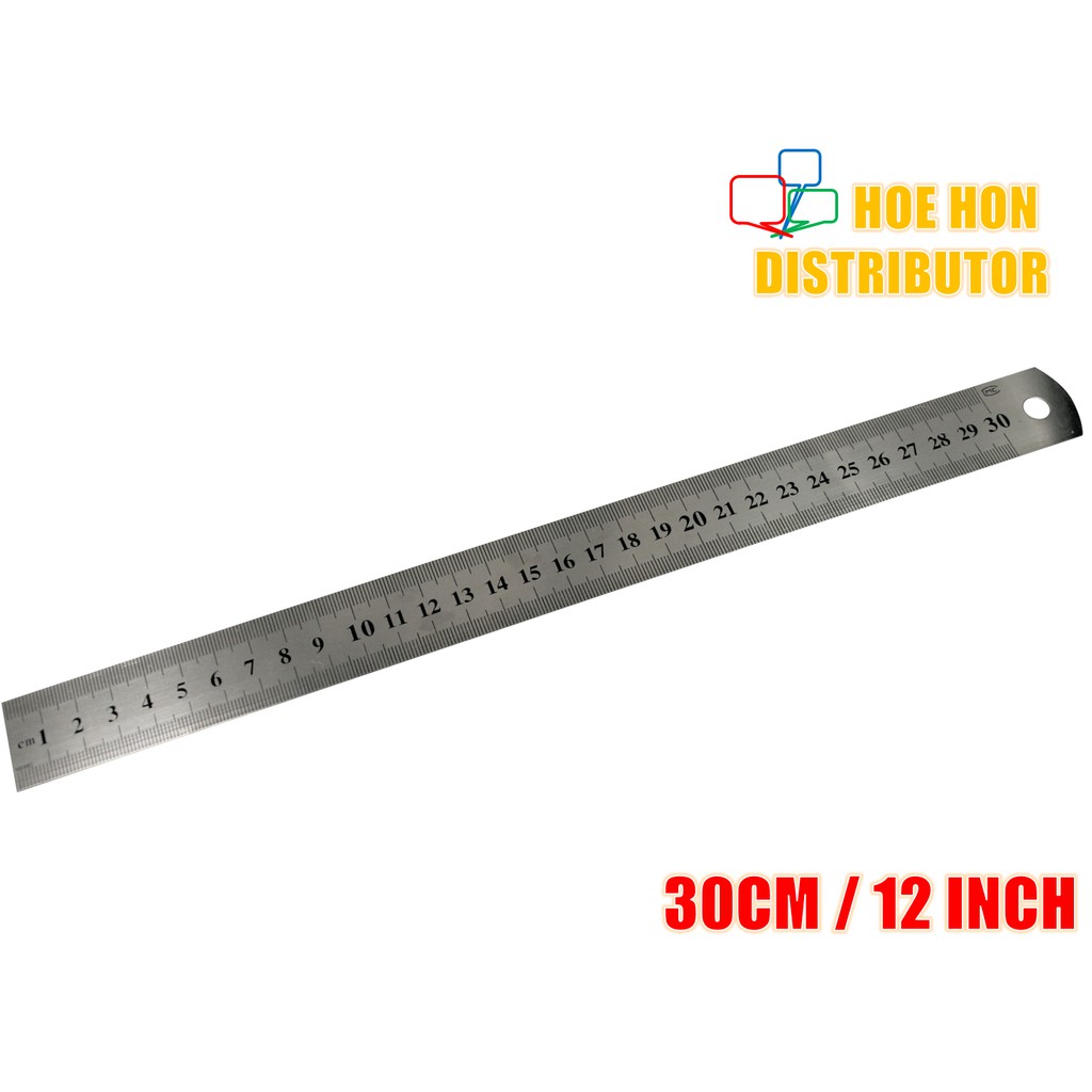 Stainless Steel Ruler Pembaris  Besi Keluli  Tahan Karat 