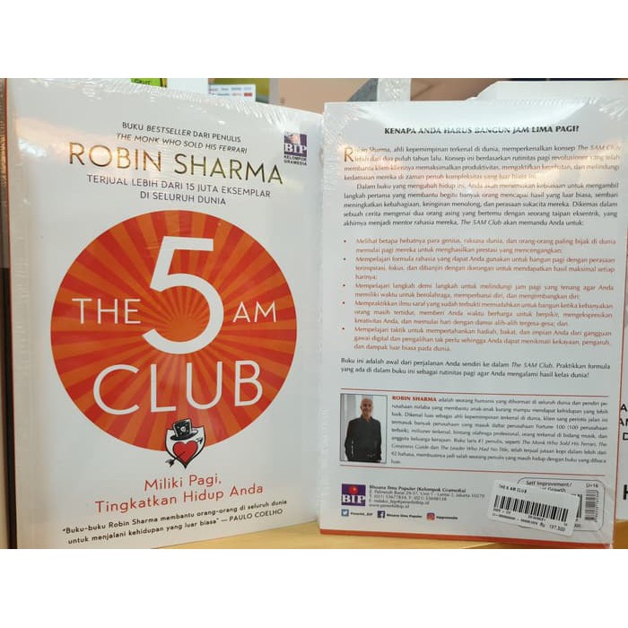 The 5 Am Club Robin Sharma Morning Morning Improve Your Life Bestselle |  Shopee Malaysia