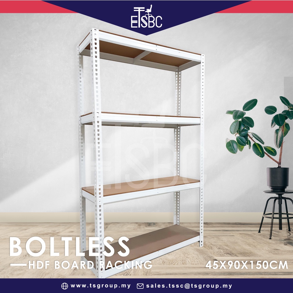 ETSBC Boltless DIY Racking HDF & STEEL (4 LEVEL) Multipurpose Racking