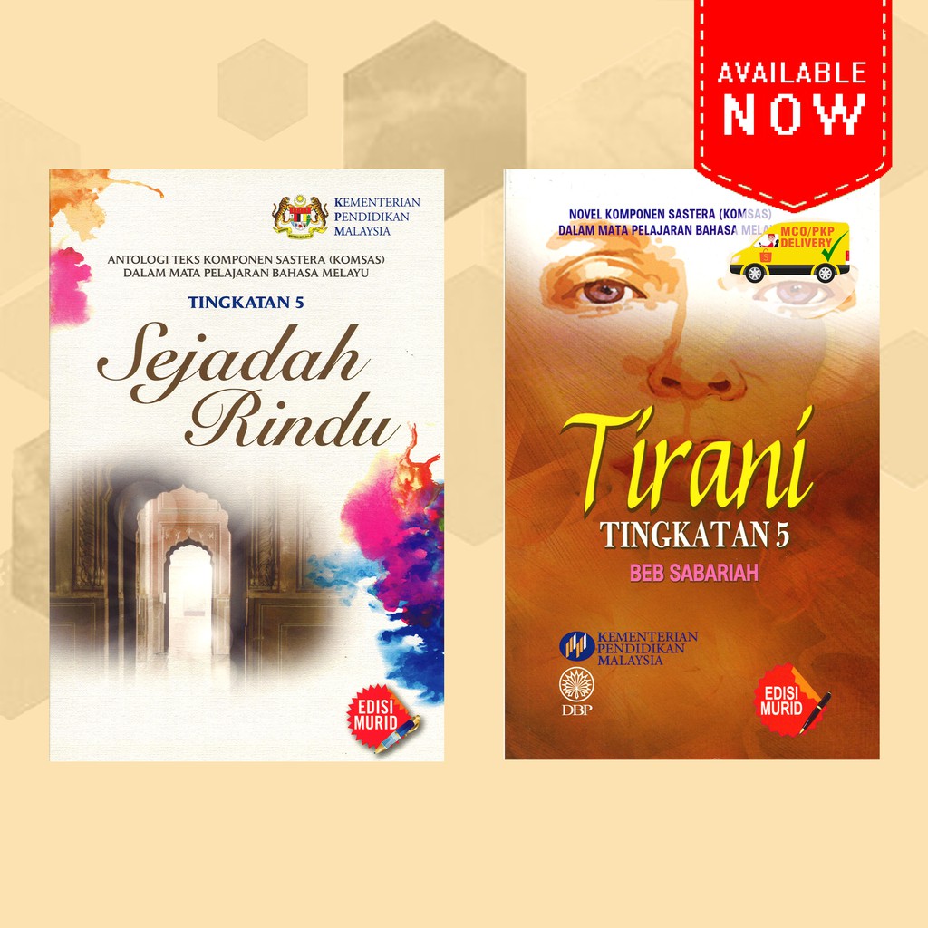 Eze Buku Sekolah Komsas Tingkatan 5 Kssm Sejadah Rindu And Tirani Shopee Malaysia 