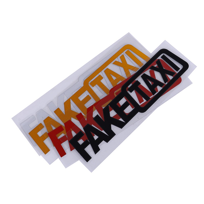 2x FAKE TAXI FakeTaxi car van vinyl funny sticker decal decoration decor TB