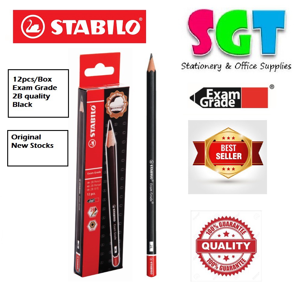 Stabilo Exam Grade 2b Pencil 12 S 288 12 Shopee Malaysia