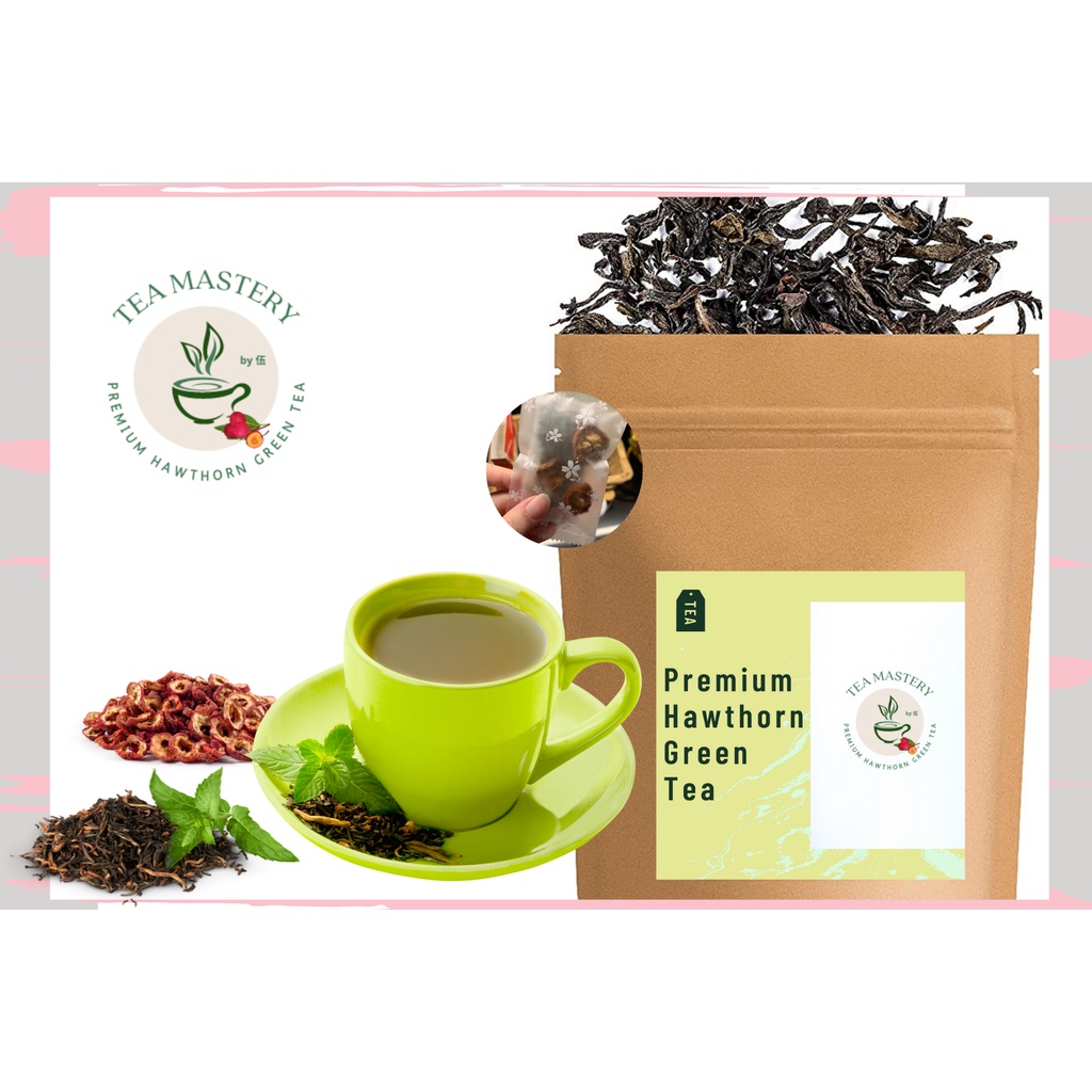 Premium Hawthorn Green Tea Special for Slimming/ lower blood pressure/prevent hair loss 山楂绿茶