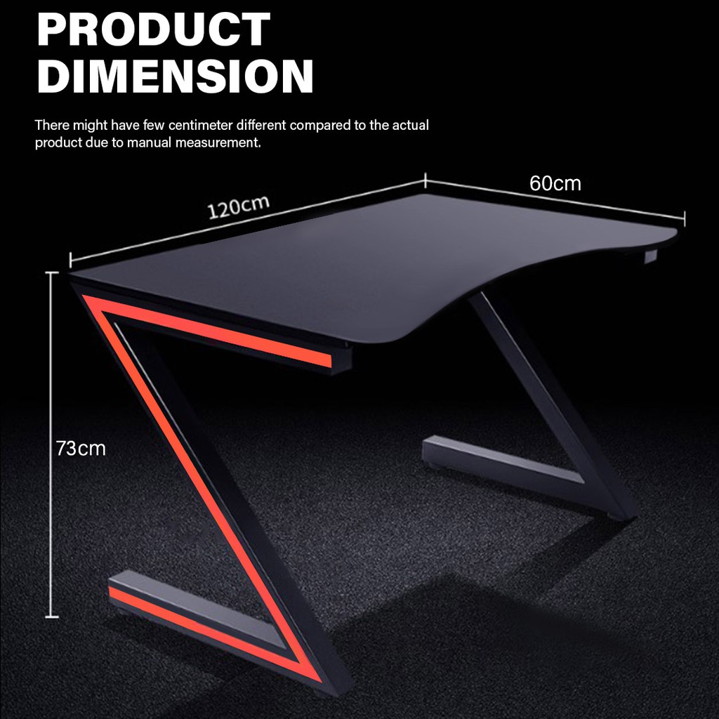 [READY STOCK] FINSSO: [GAMING SERIES] GT002 Gaming Table / Study Table / Working Desk