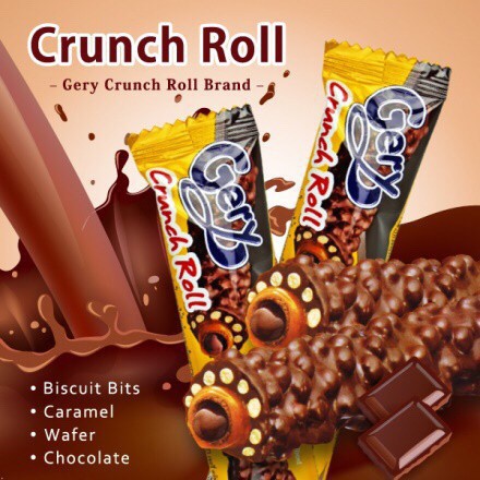 【Ready Stock】巧克力卷 Halal Certified  Gery Crunch Roll ...