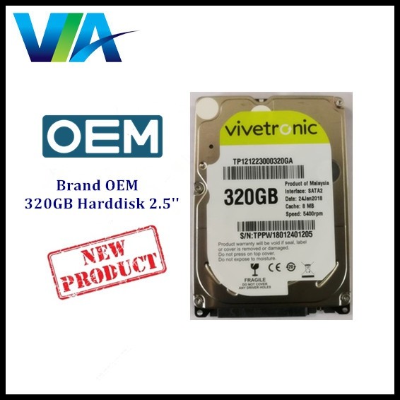 Laptop Harddisk 2 5 Inch 40gb 60gb 80gb 120gb 160gb 250gb 320gb Sata Mixed Brand Shopee Malaysia