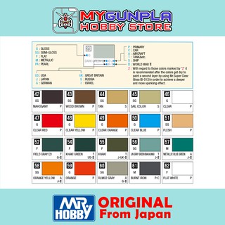 Mr.Hobby Mr. Color Lacquer Paint C42-C62 | Shopee Malaysia