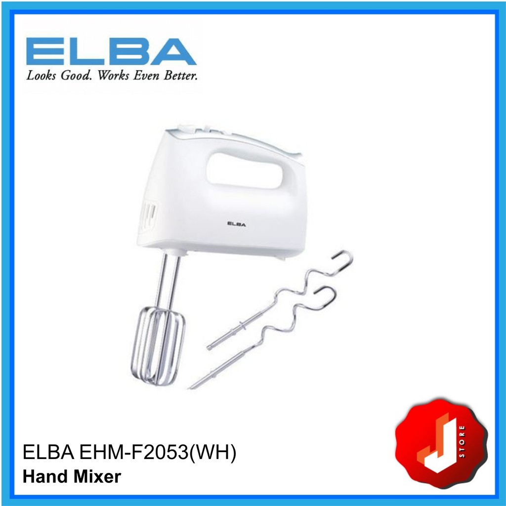 ELBA EHM-F2053(WH) Hand Mixer (200W)