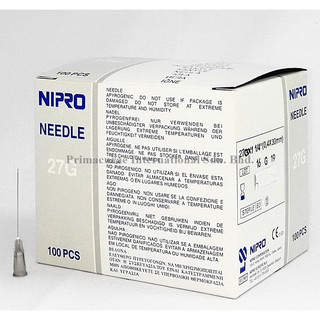 Nipro Needle 27g X 1 14 Inch 100pcsbox Shopee Malaysia