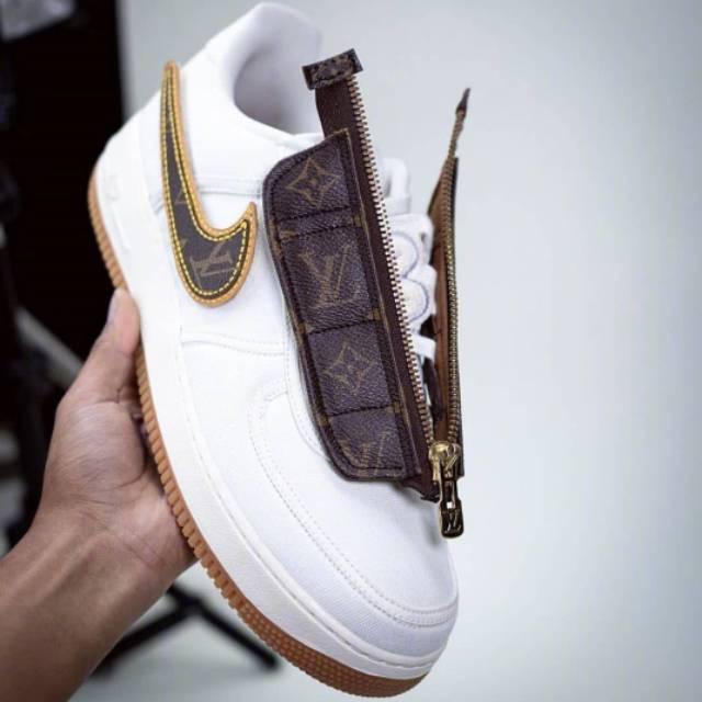 louis vuitton x nike air force one custom