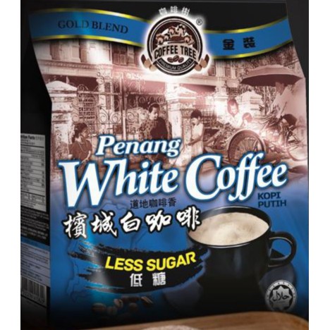 Coffee Tree Penang White Coffee 15x40g=600g (LESS SUGAR) - (Expiry Date : Jan 2028)