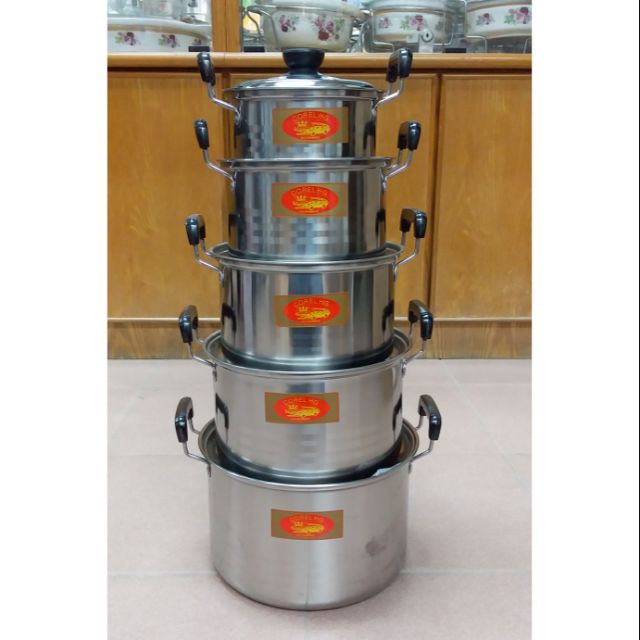 5PCS PERIUK STAINLESS STEEL Shopee Malaysia 5PCS PERIUK STAINLESS STEEL Shopee Malaysia