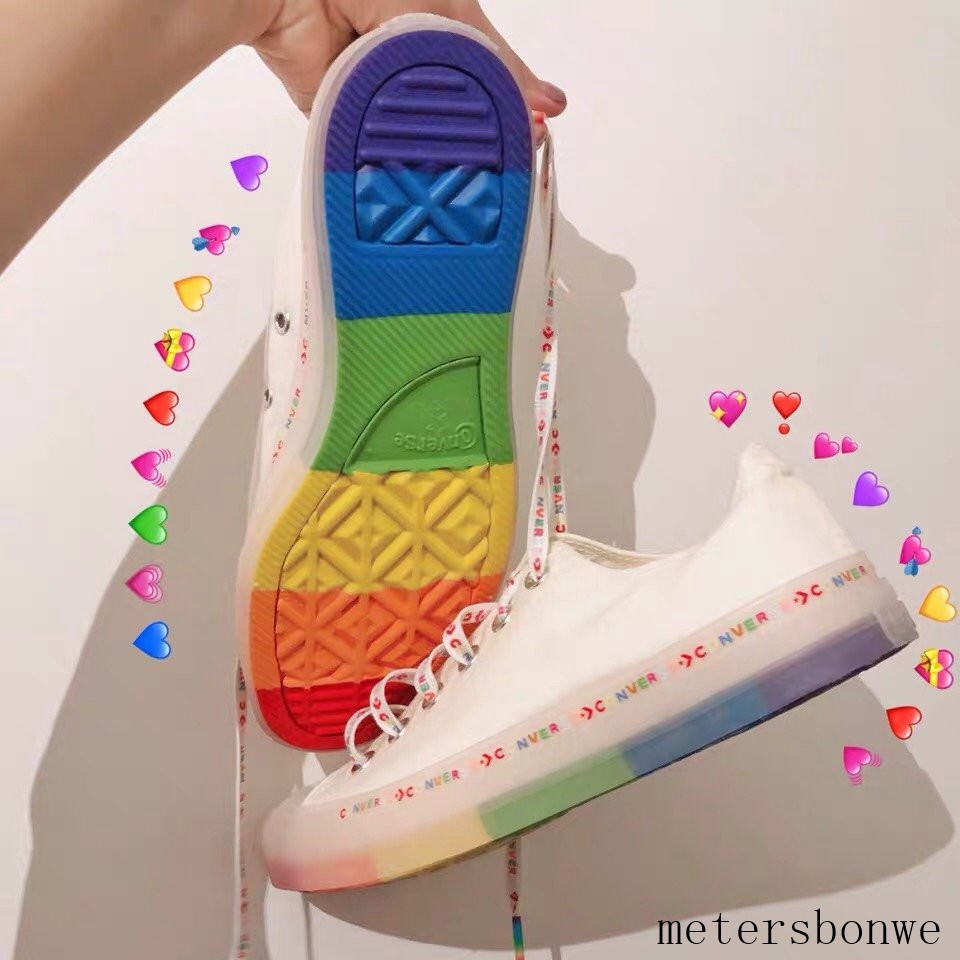 converse all star rainbow jelly