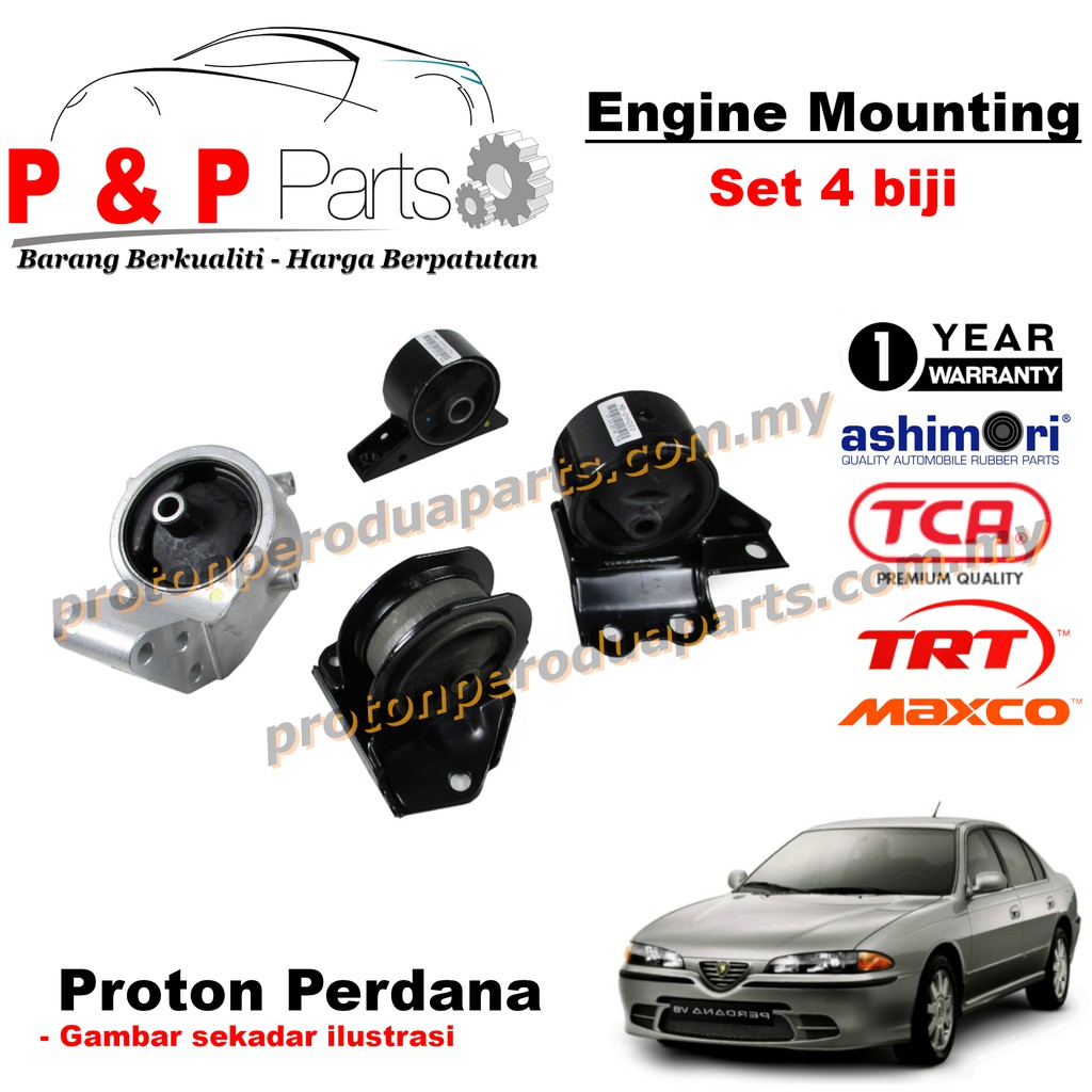 Engine Mounting 4 Pcs Set Proton Perdana Sei E55 4g63 E54 6a12 V6 2 0 1 Year Warranty Shopee Malaysia