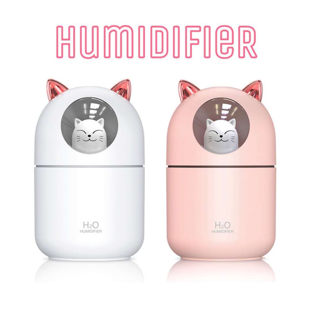 PSB_300mL DEER Cute Pet Air Humidifier Mini USB Air Diffuser Ultrasonic Car Air Freshener Aroma Mist Maker