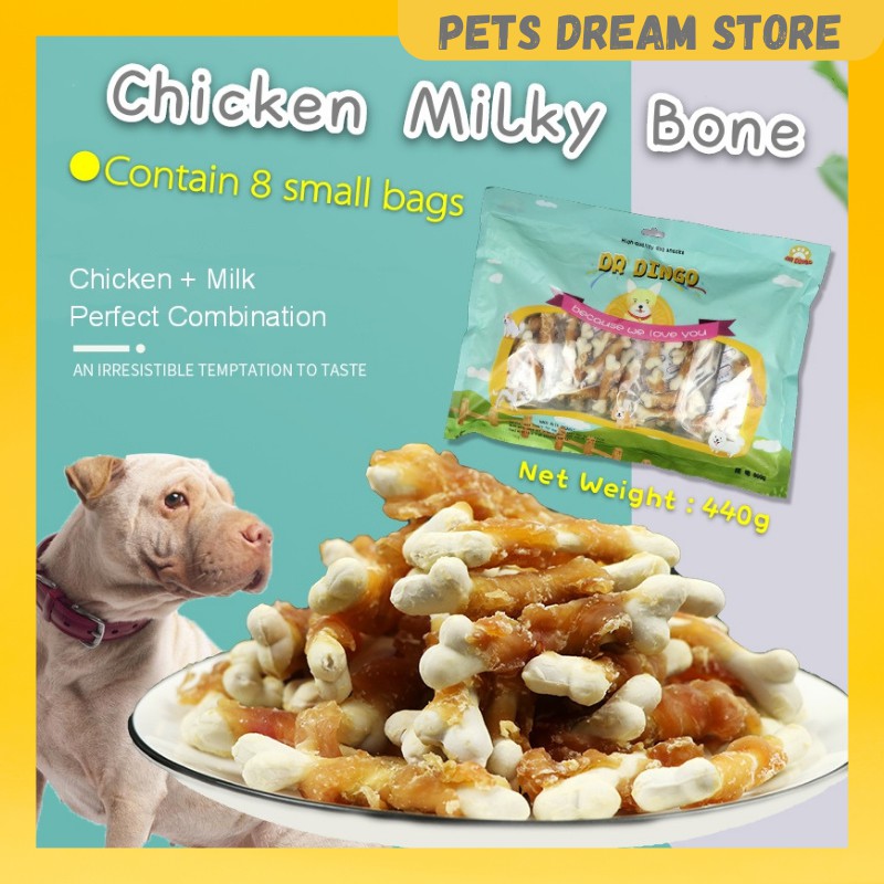 Dr Dingo Dog Snack Chicken Milky twist Chicken twist roll dog rawhide