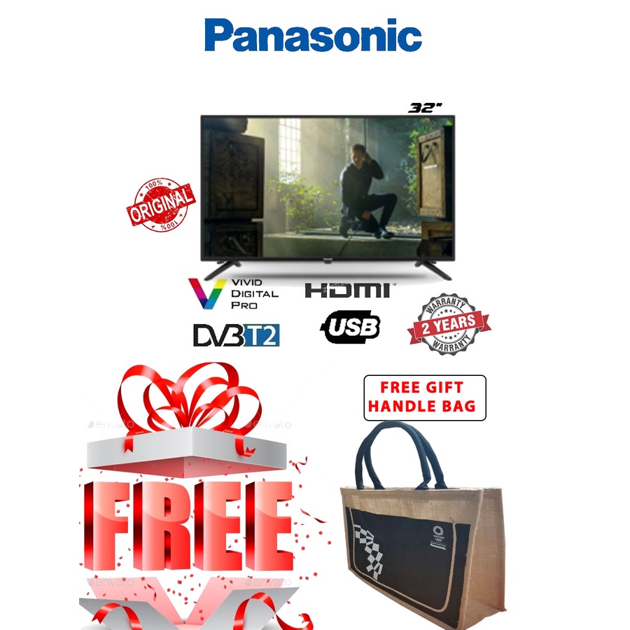 Panasonic Stylish Slim Bezel & IPS Panel LED TV (32") TH32H410K WITH