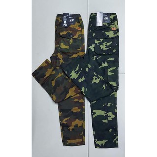 🔥🔥Ready Stock 🔥 Seluar H,M 6 Pocket Slim Fit Cargo Camouflage Salck Untuk Lelaki dan Wanita